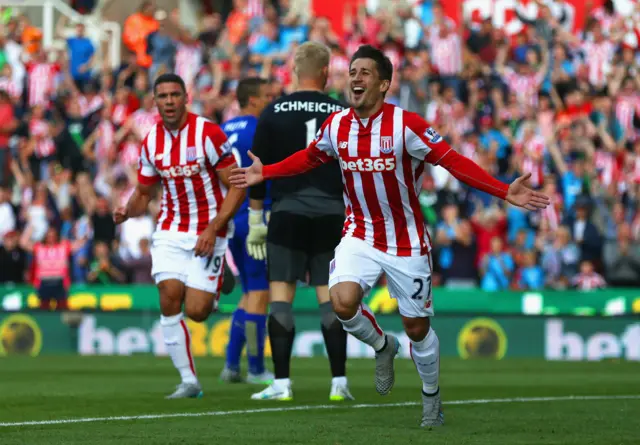 Bojan Krkic celebrates