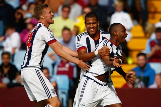 Saido Berahino celebrates