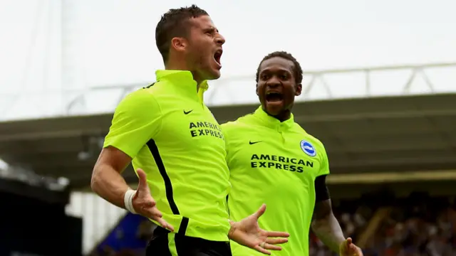 Tomer Hemed celebrates a goal