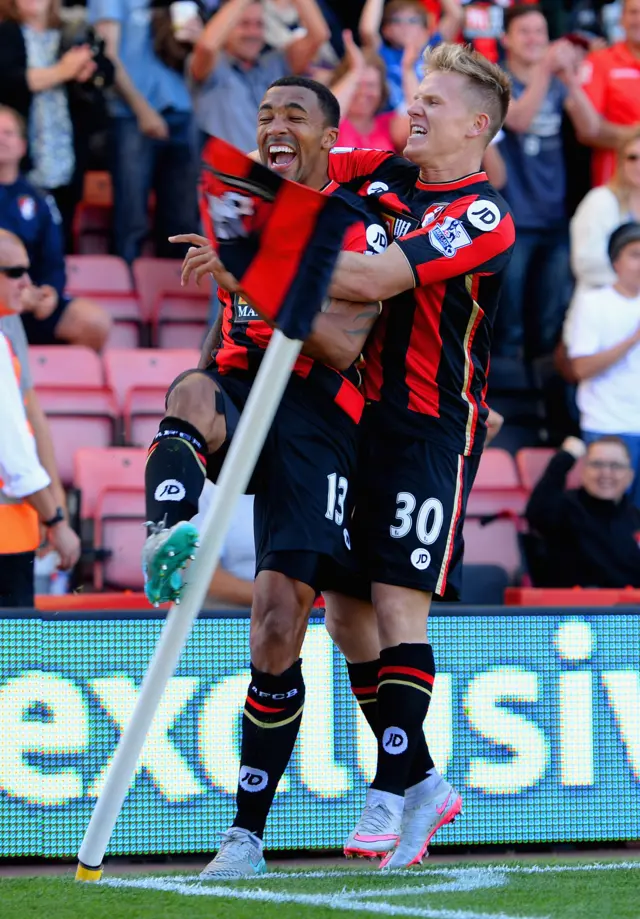 Callum Wilson celebrates