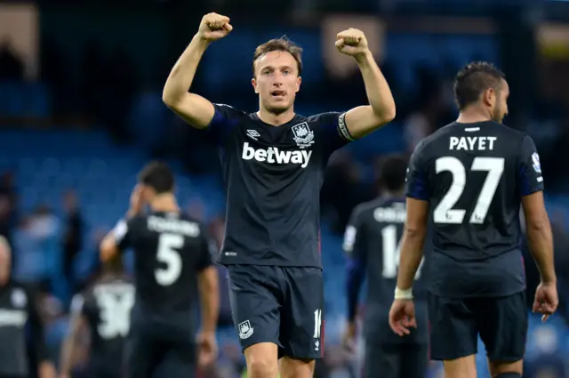 Mark Noble celebrates