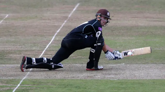 Rory Burns in action for Surrey