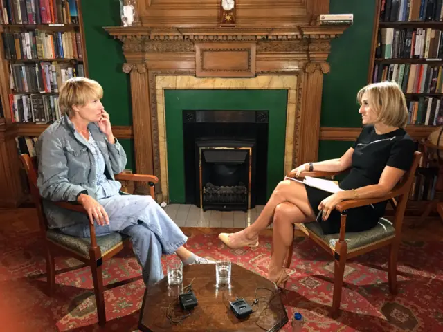 Emily Maitlis and Emma Thompson