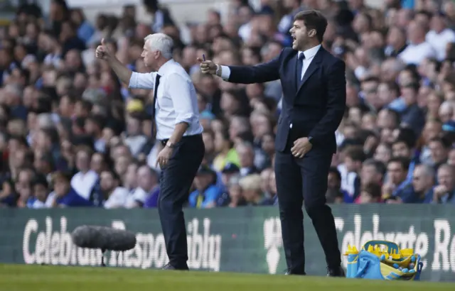 Mauricio Pochettino and Alan Pardew