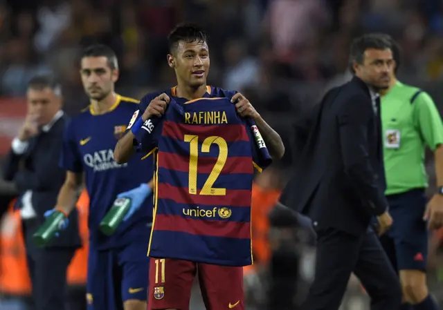 Neymar celebrates