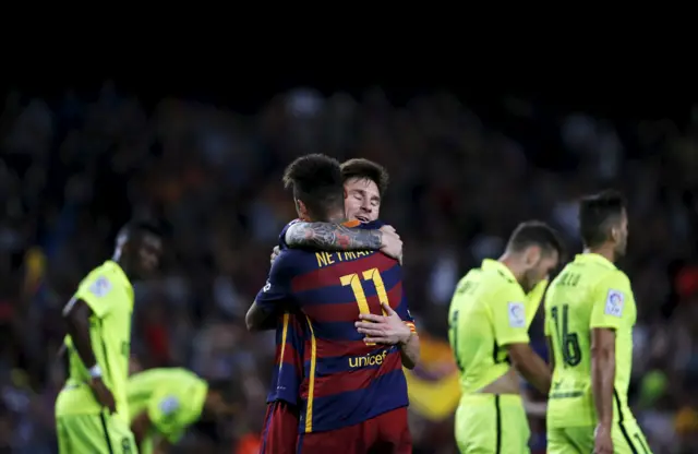 Lionel Messi and Neymar