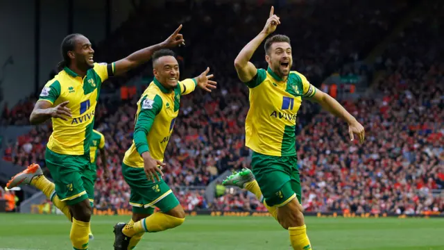 Russell Martin celebrates goal