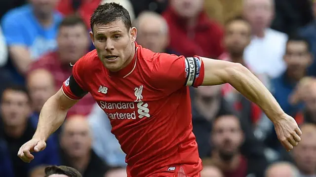 James Milner makes a run