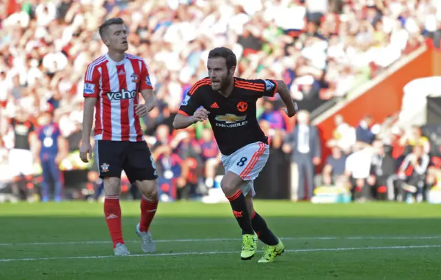 Juan Mata scores