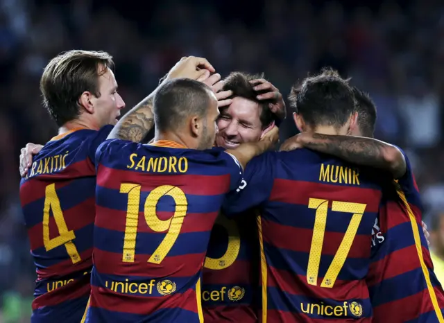 Barcelona celebrate