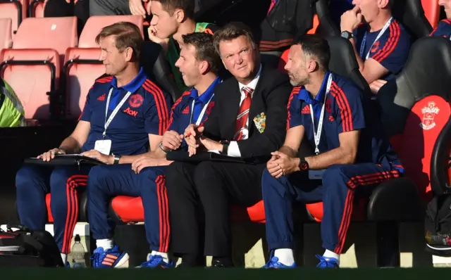 Manchester United bench