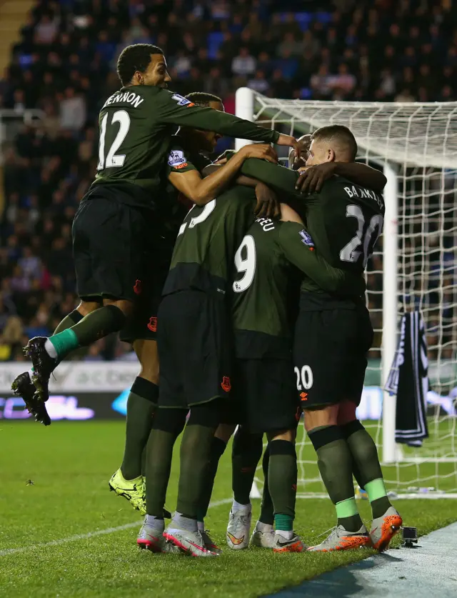 Everton celebrate