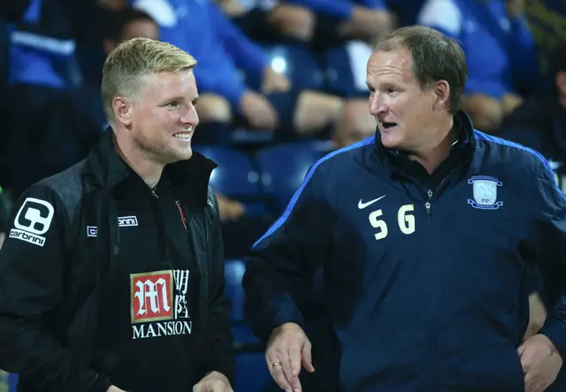 Eddie Howe and Simon Grayson