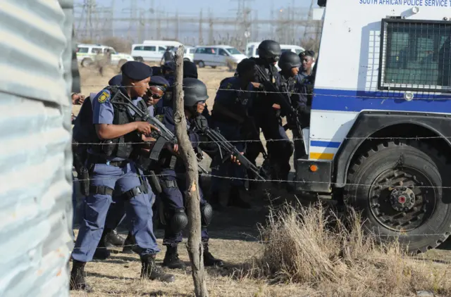 South African policeman