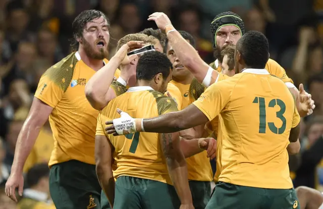 Australia celebrate