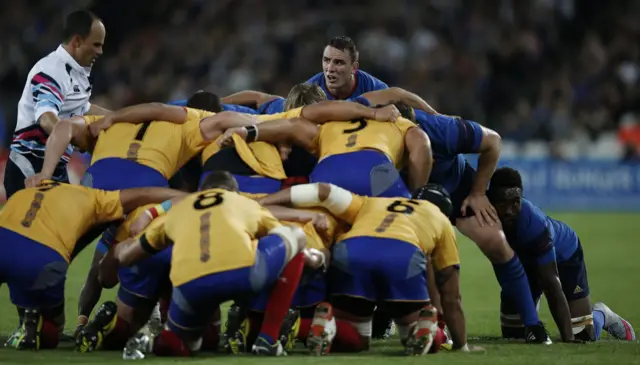 A scrum