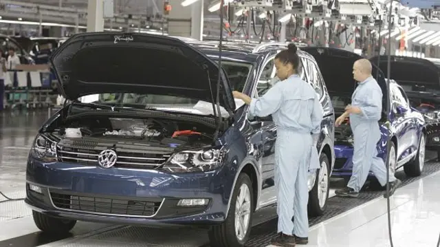 VW factory workers