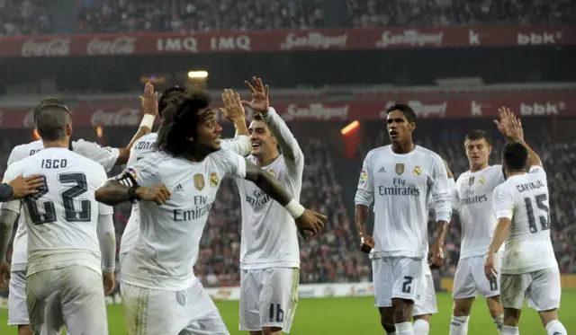 Real Madrid celebrate