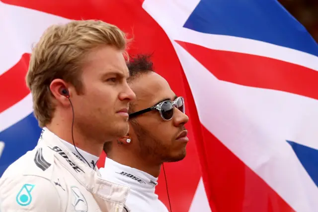 Nico Rosberg and Lewis Hamilton