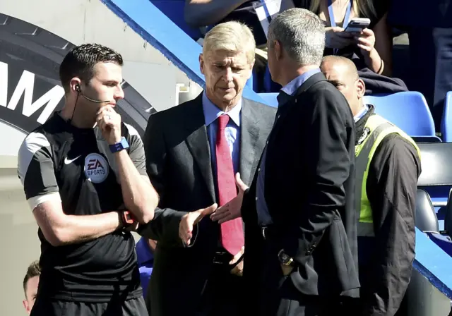 Arsene Wenger and Jose Mourinho