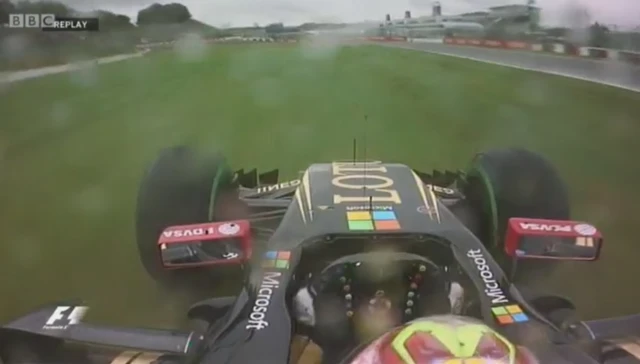 Maldonado spins off