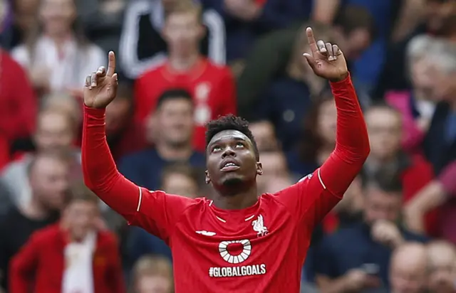 Daniel Sturridge celebrates