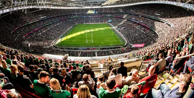 Crowd at Ireland's game against Romania