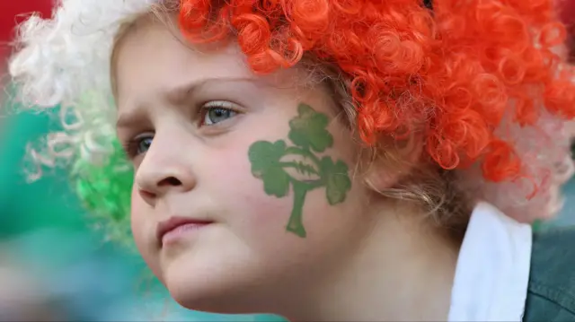 A young Ireland fan