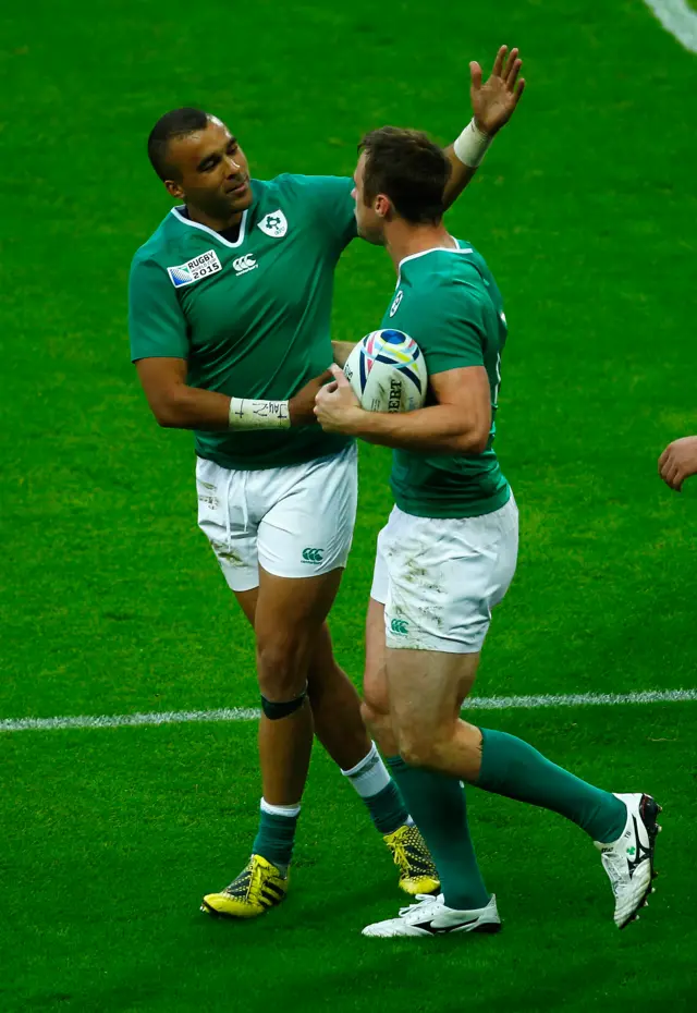 Simon Zebo and Tommy Bowe