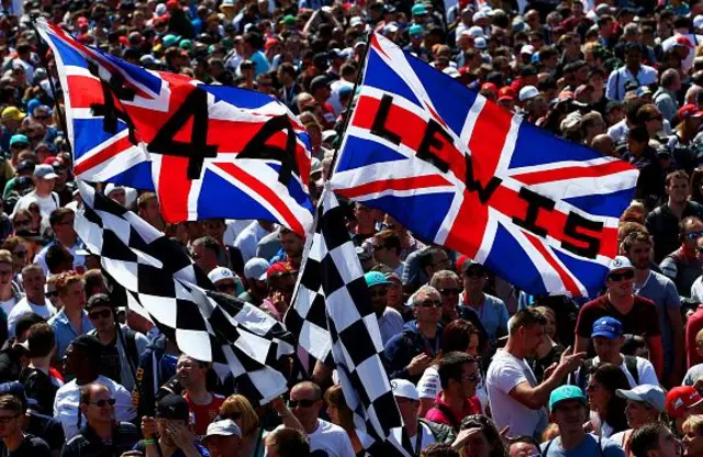 Fans at the British Grand Prix