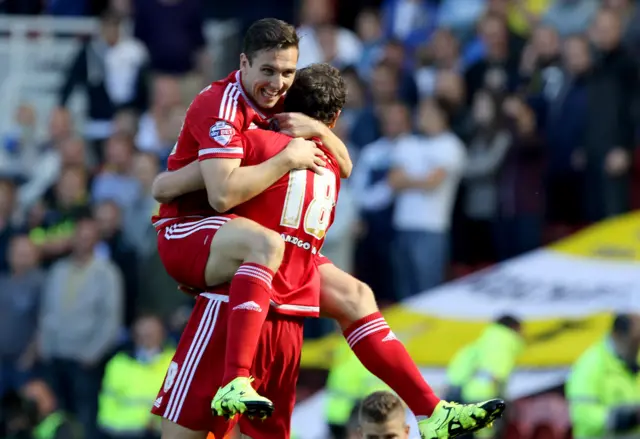 Stewart Downing celebrates