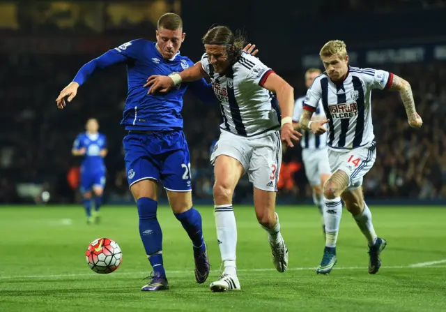 Ross Barkley, Jonas Olsson and James McClean