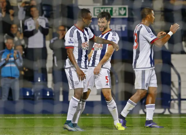 West Brom celebrate