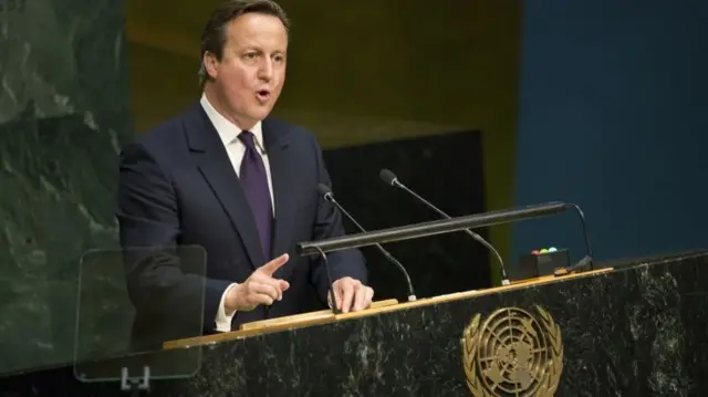 David Cameron at the UN