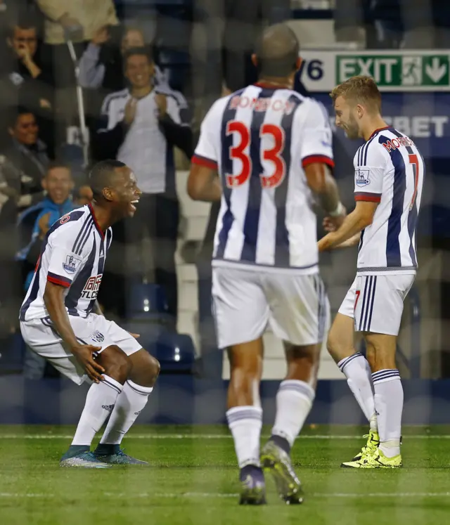 West Brom celebrate