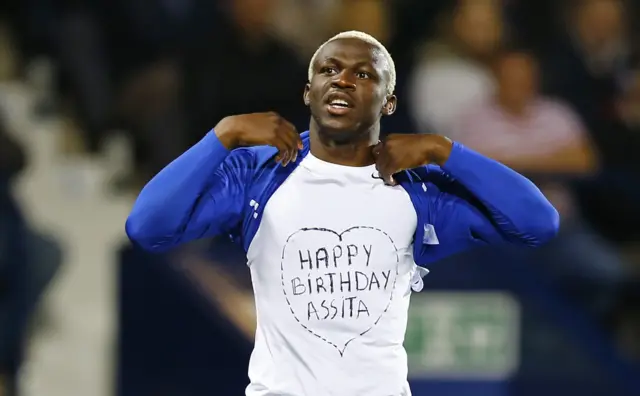 Arouna Kone celebrates