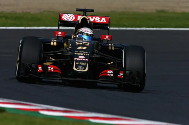 Romain Grosjean's Lotus