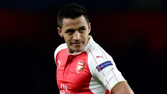 Arsenal's Alexis Sanchez