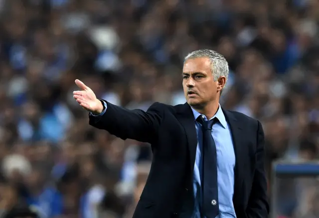 Jose Mourinho gestures