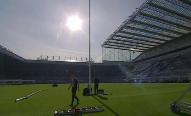 Rugby World Cup preparations at St James' Park