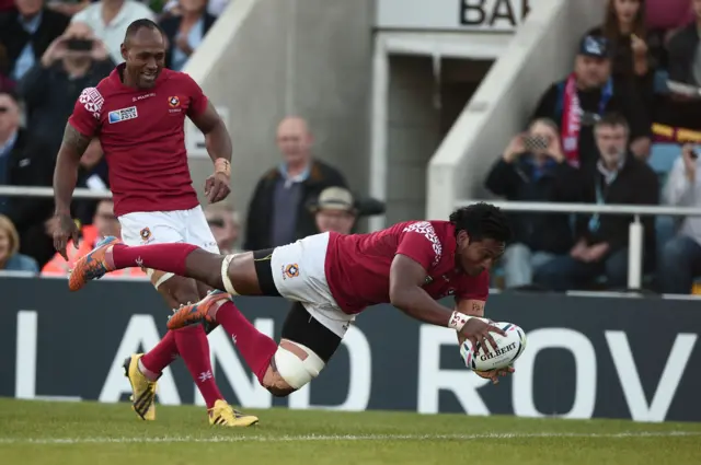 Jack Ram scores a try