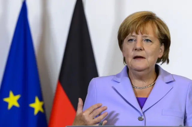 Angela Merkel in Bern (3 September 2015)