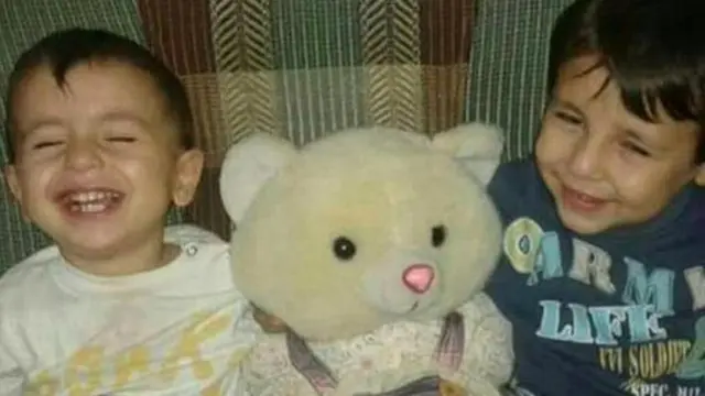 Aylan Kurdi, 3, and his brother Galip, 5