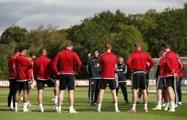 Wales training