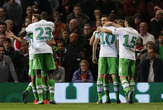 Wolfsburg celebrate