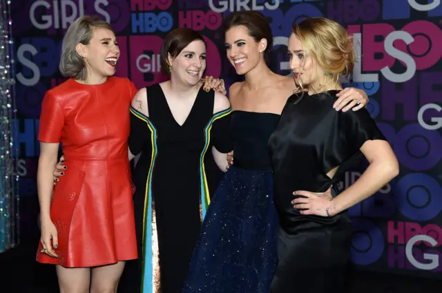 Actors Zosia Mamet, Lena Dunham, Allison Williams and Jemima Kirke