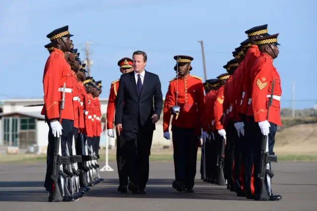 David Cameron in Jamaica