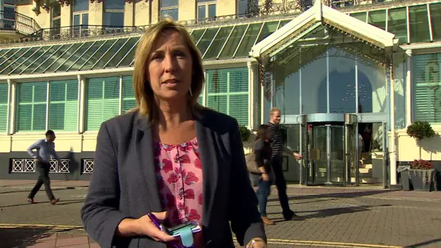 BBC political correspondent Vicky Young in Brighton