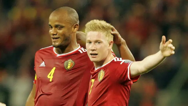 Vincent Kompany and Kevin de Bruyne