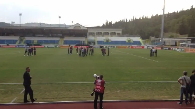 England players in San Marino